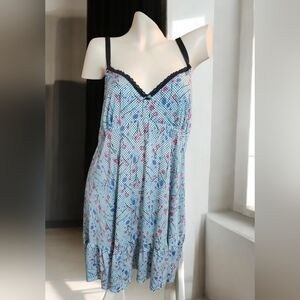 Deesse Lingerie/nighty Black Lace Floral.